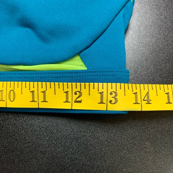 Fabletics  Teal and Lime Women's Sports Bra  high impact - Picture 7 of 8